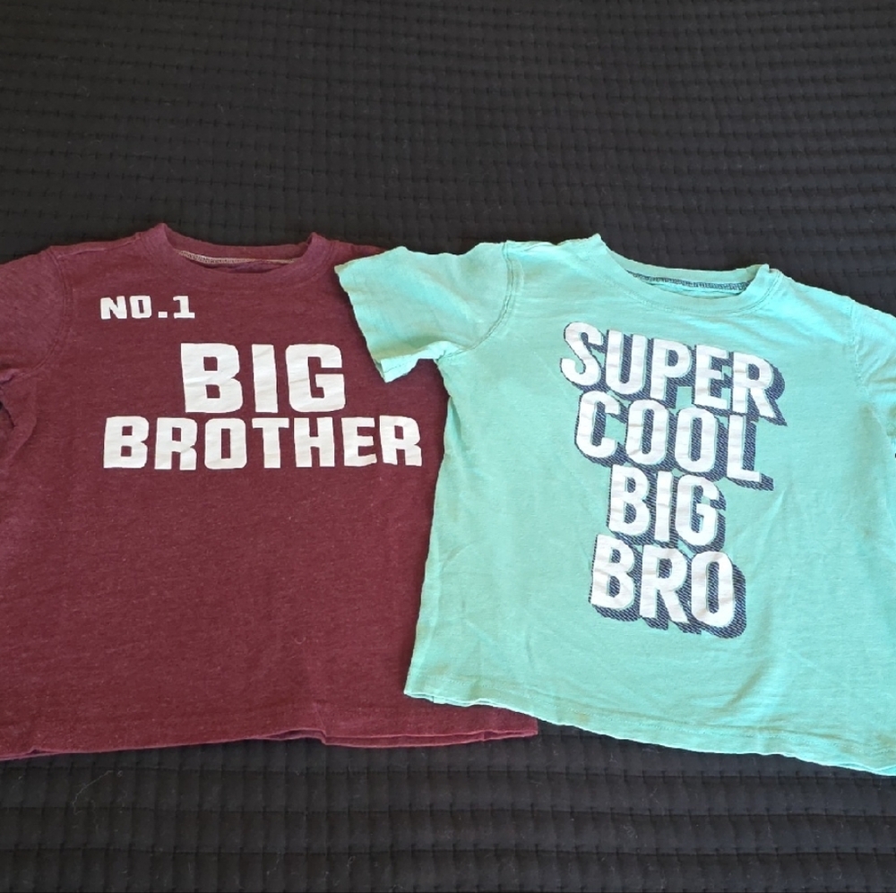 Carter's Maroon and Teal Big Brother Tees